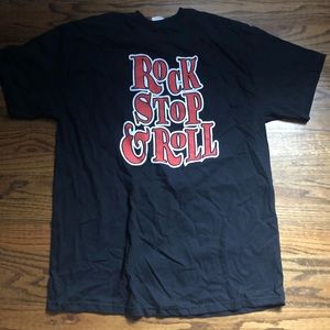 Rock Stop and Roll Tee Size Large